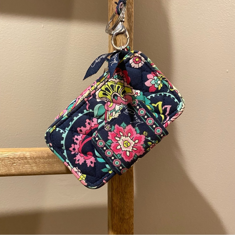 Vera Bradley Petal Paisley Wristlet/Wallet with Matching Lanyard